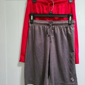 Boys Marled Performance Basketball Shorts 2-Pack